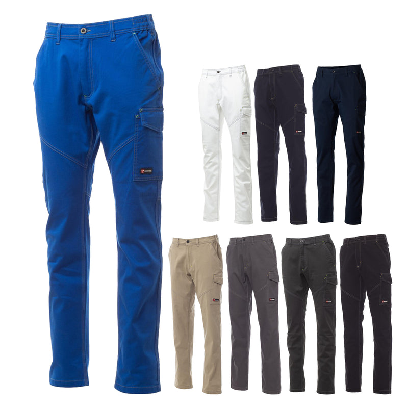 Carica immagine in Galleria Viewer, Pantaloni da Lavoro Multistagione Cotone Uomo Payper Worker Stretch
