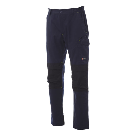 Pantalone da lavoro TAGLIA-L Multistagione Stretch Tecnici Uomo Payper Worker Tech Blu Navy/Nero Outlet
