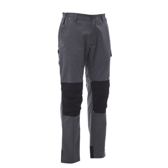 Pantalone da lavoro TAGLIA-L Multistagione Stretch Tecnici Uomo Payper Worker Tech Smoke/Nero Outlet