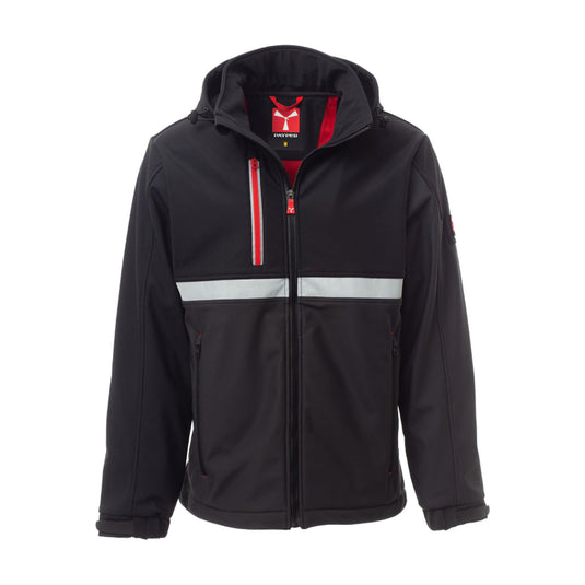 Giubbotto Imbottito Uomo Invernale Soft Shell con Cappuccio Removibile Payper Wise Personalizzabile