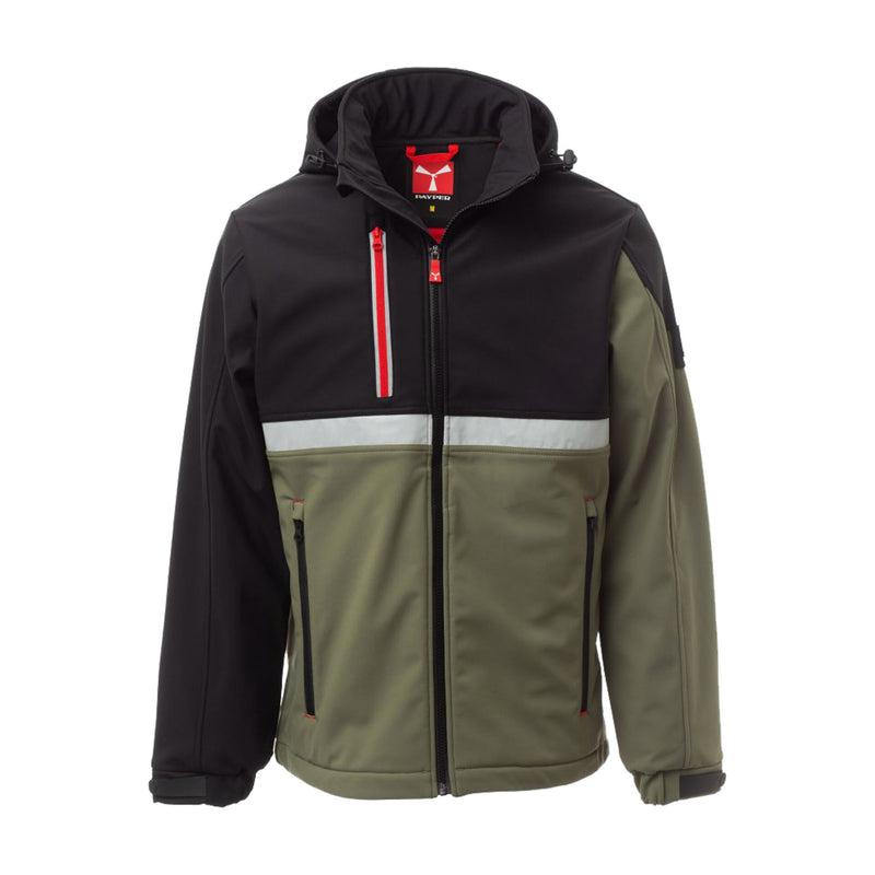 Carica immagine in Galleria Viewer, Giubbotto Imbottito Uomo Invernale Soft Shell con Cappuccio Removibile Payper Wise Personalizzabile

