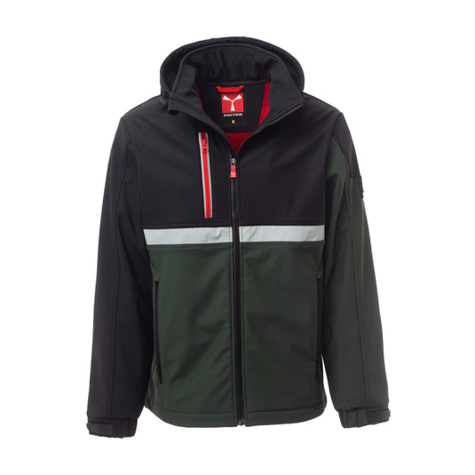 Giubbotto Imbottito Uomo Invernale Soft Shell con Cappuccio Removibile Payper Wise Personalizzabile
