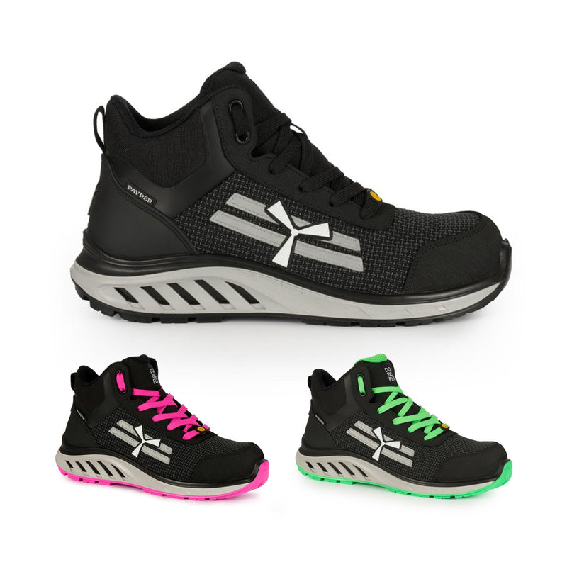 Carica immagine in Galleria Viewer, Scarpe antinfortunistiche alte resistenti idrorepellenti S3S ESD Payper X-Mars Mid
