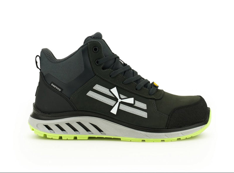 Carica immagine in Galleria Viewer, Scarpe Antinfortunistiche Alte Pelle Nabuk Resistenti S3S ESD Payper X-Moon Mid
