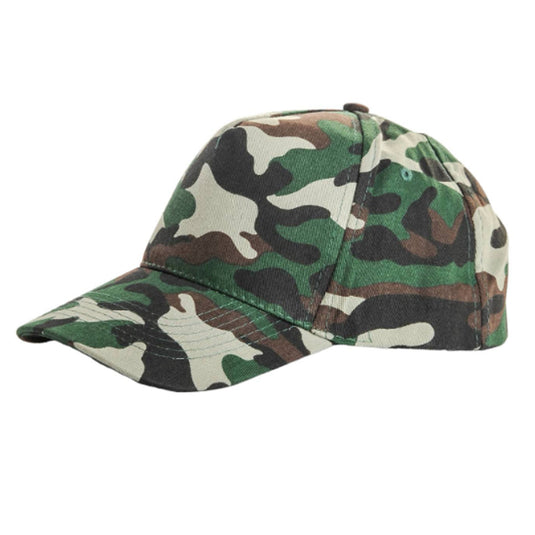 Cappello con Visiera Precurvata Regolabile con Velcro 100% Cotone