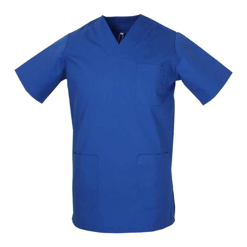 Carica immagine in Galleria Viewer, Casacca Sanitaria Unisex – Uomo/Donna con Scollo a V, Maniche Corte, CE – Per Medici, Infermieri, OSS
