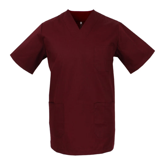 Casacca Sanitaria Unisex – Uomo/Donna con Scollo a V, Maniche Corte, CE – Per Medici, Infermieri, OSS