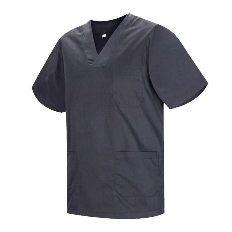Carica immagine in Galleria Viewer, Casacca Sanitaria Unisex – Uomo/Donna con Scollo a V, Maniche Corte, CE – Per Medici, Infermieri, OSS
