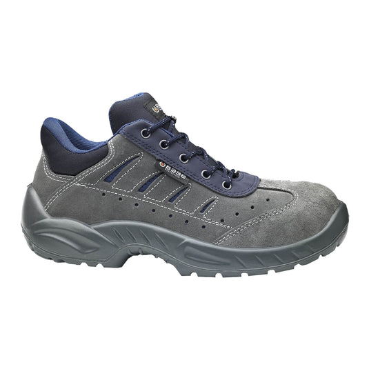Scarpe Antinfortunistiche Basse Leggere Base COLOSSEUM S1P – Pelle Scamosciata, Puntale Acciaio, AirTech