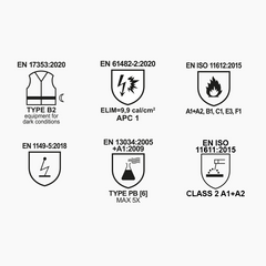 Pantaloni Antifiamma Antistatici Certificata Industria da Uomo Ideali per Saldatori Payper Defence Reflex