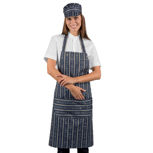 Grembiule Pettorina Isacco con Tasca Arrotondata – Unisex, Regolabile