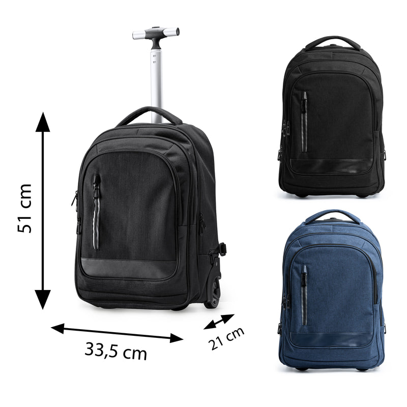 Carica immagine in Galleria Viewer, Zaino Trolley con Ruote Mélange Porta PC 15" STAMINA GARNES MO7178
