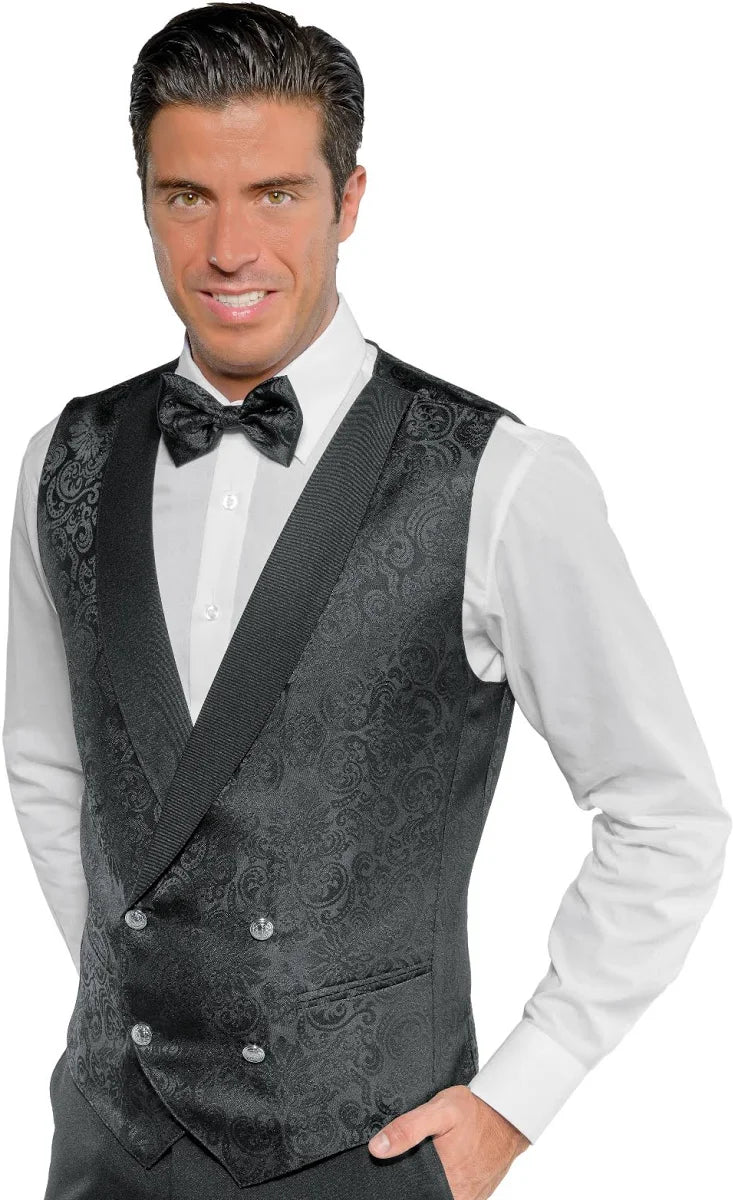 Carica immagine in Galleria Viewer, Gilet Doppiopetto Unisex Chiusura Gemello Isacco Elegante da Sala
