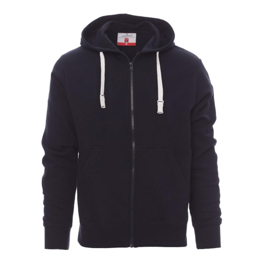Felpa da Uomo con cappuccio Zip Intera e tasche Invernale Payper Portland in Cotone Lavoro Sport Personalizzata