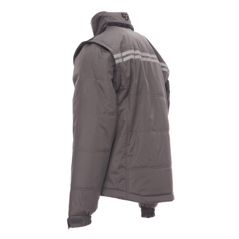 Carica immagine in Galleria Viewer, Giubbotto TAGLIA-3XL Maniche Staccabili Cappuccio Impermeabile Payper Fighter 2.0 Smoke/Nero Outlet

