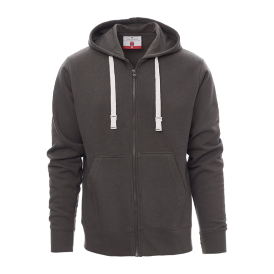 Felpa da Uomo con cappuccio Zip Intera e tasche Invernale Payper Portland in Cotone Lavoro Sport Personalizzata