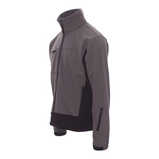 Giubbotto Uomo TAGLIA-L Soft shell Impermeabile con Cappuccio da lavoro Payper Storm Steel Gray Outlet