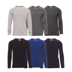T-Shirt Magliette Personalizzate Girocollo Manica Lunga Uomo da lavoro Payper Pineta in 100% Cotone