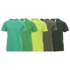 T-Shirt Magliette Personalizzate Girocollo Manica Corta Uomo da lavoro Payper Sunset in 100% Cotone