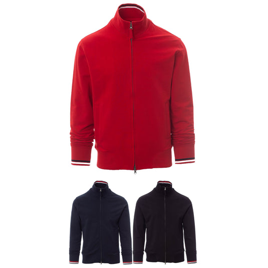 Felpa da Uomo Zip Intera in Cotone Stretch French Terry Payper Maverick 2.0
