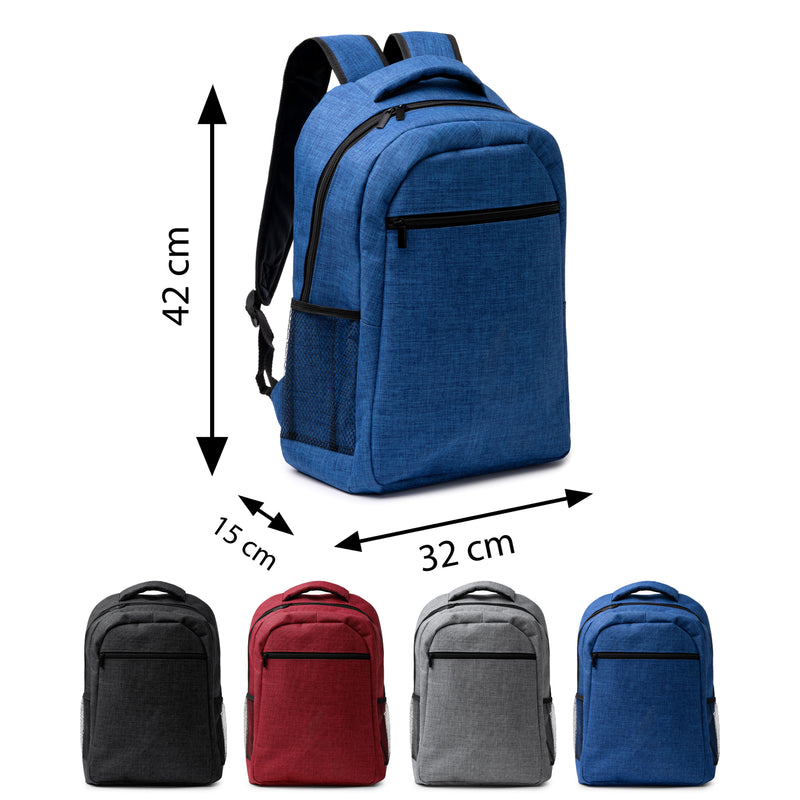 Carica immagine in Galleria Viewer, Zaino Mélange in RPET Porta PC 15" con Tasche Laterali 20 Litri STAMINA MEGAN MO1718

