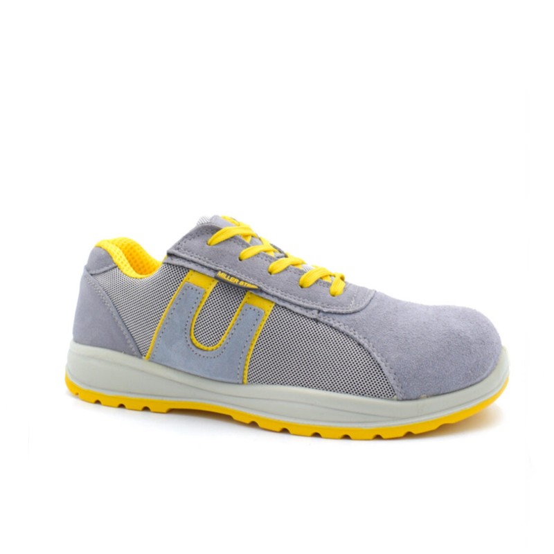 Carica immagine in Galleria Viewer, Scarpe Antinfortunistiche Basse Leggere Miller Steel S1P SRC – Estive Grigie Uomo Donna
