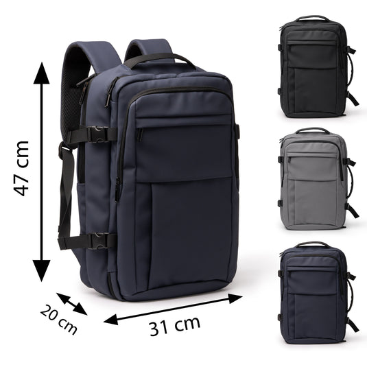 Zaino Viaggio in Pelle PU Porta PC 15