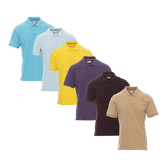 Polo Uomo Da Lavoro Personalizzabile  Manica Corta Con Colletto Payper Venice 100% Cotone Piquet