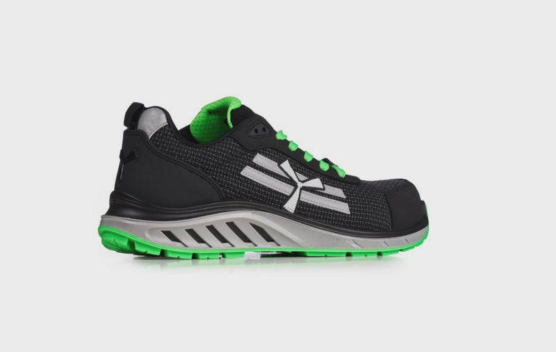 Carica e riproduci video in Gallery Viewer, Scarpe antinfortunistiche resistenti idrorepellenti PuTek S3S ESD Payper X-Mars
