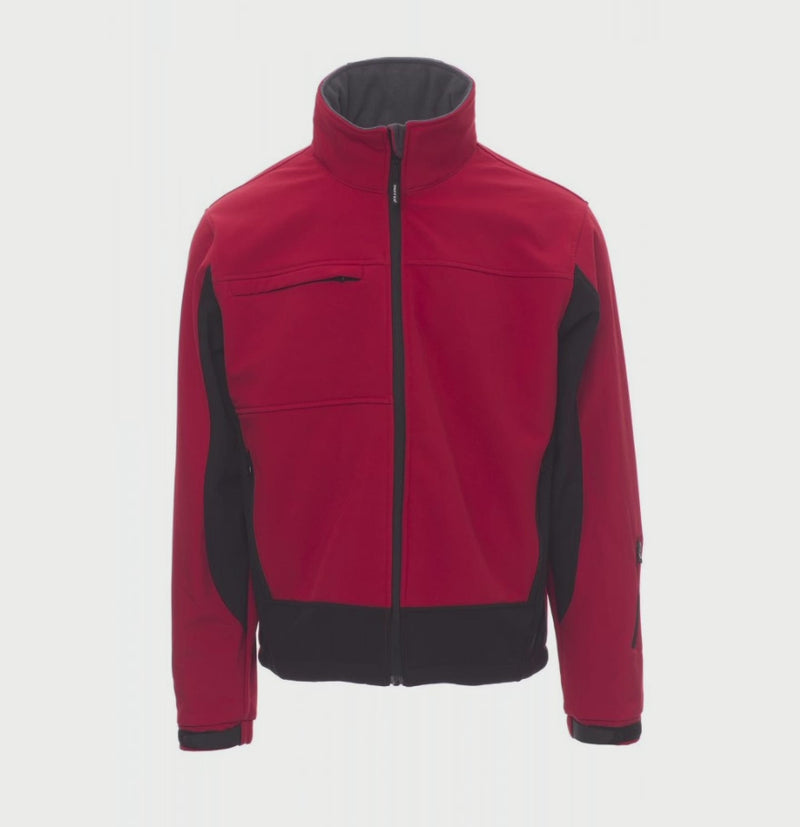 Carica e riproduci video in Gallery Viewer, Giubbotto Giacca Uomo Soft shell Impermeabile con Cappuccio da lavoro Payper Storm
