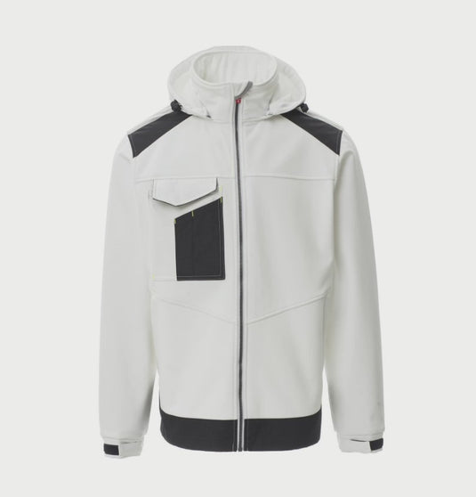 Giubbotto Uomo Impermeabile Soft shell con Cappuccio da lavoro Personalizzabile Payper Performer 2.0