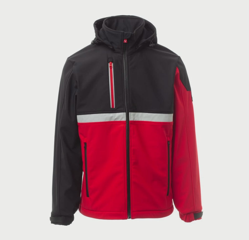 Carica e riproduci video in Gallery Viewer, Giubbotto Imbottito Uomo Invernale Soft Shell con Cappuccio Removibile Payper Wise Personalizzabile
