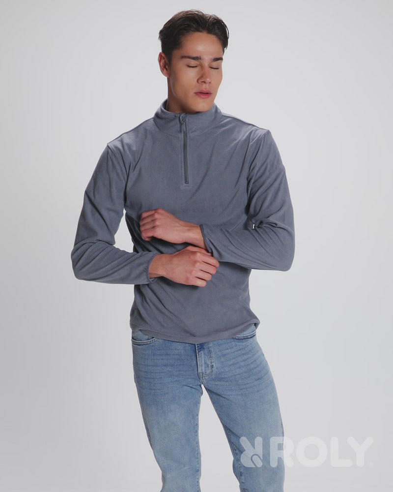 Carica e riproduci video in Gallery Viewer, Roly Himalaya – Felpa in Pile con Mezza Zip (Unisex) – 155 g/m²
