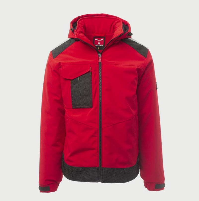 Carica e riproduci video in Gallery Viewer, Giubbotto Uomo Soft Shell Invernale Imbottito da Lavoro Payper Performer Pad Personalizzabile
