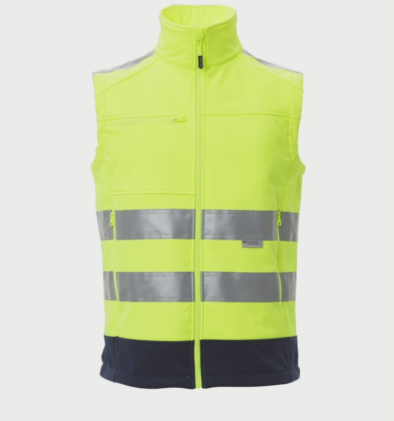 Carica e riproduci video in Gallery Viewer, Gilet da lavoro Alta Visibilità Impermeabile Personalizzabile Payper Traffic

