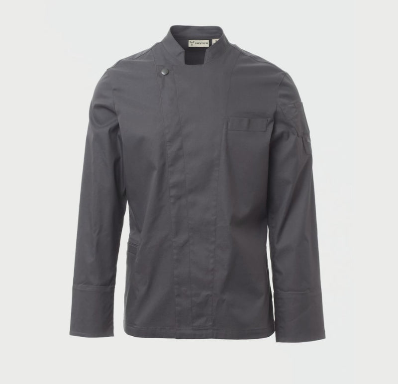 Carica e riproduci video in Gallery Viewer, Giacca da cuoco doppio petto twill traspirante Uomo Personalizzabile Payper Elite
