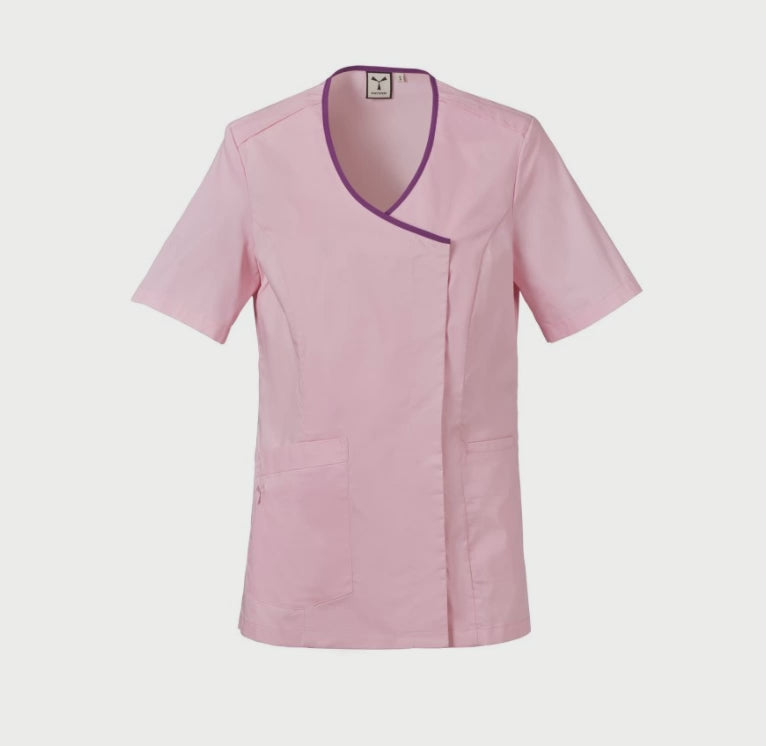 Carica e riproduci video in Gallery Viewer, Casacca Sanitaria Donna Stretch Scollo V Payper Agate Lady

