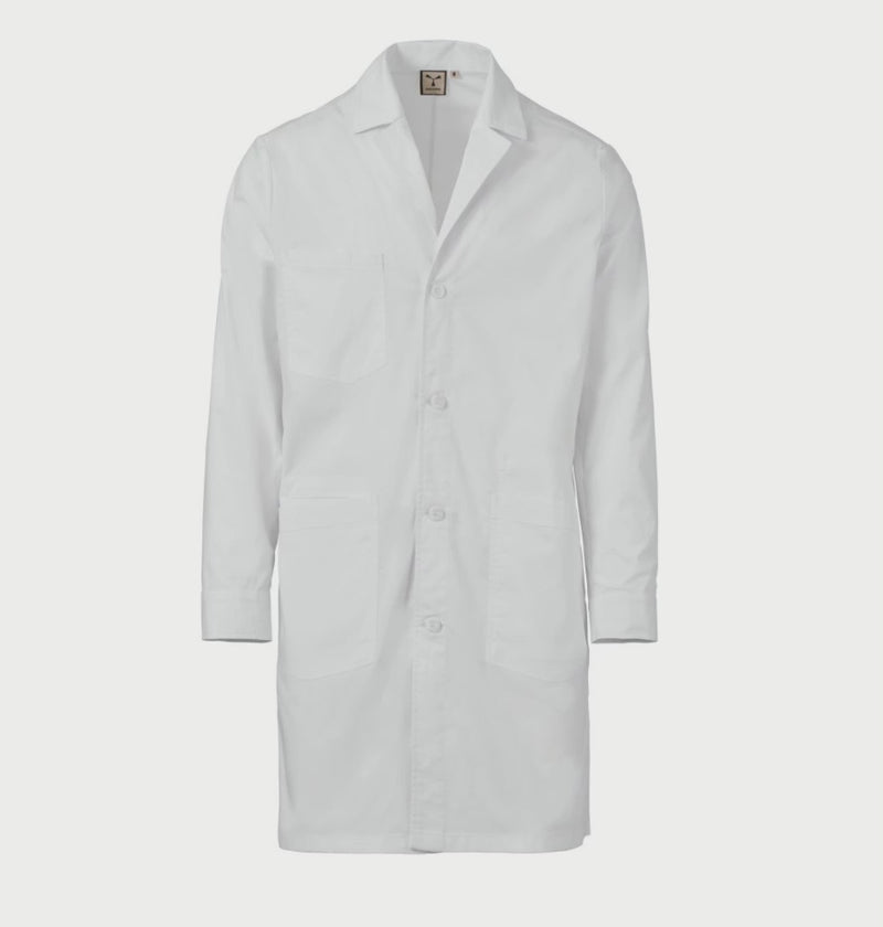 Carica e riproduci video in Gallery Viewer, Camice Uomo Bianco Medicale Stretch Leggero Payper Purity
