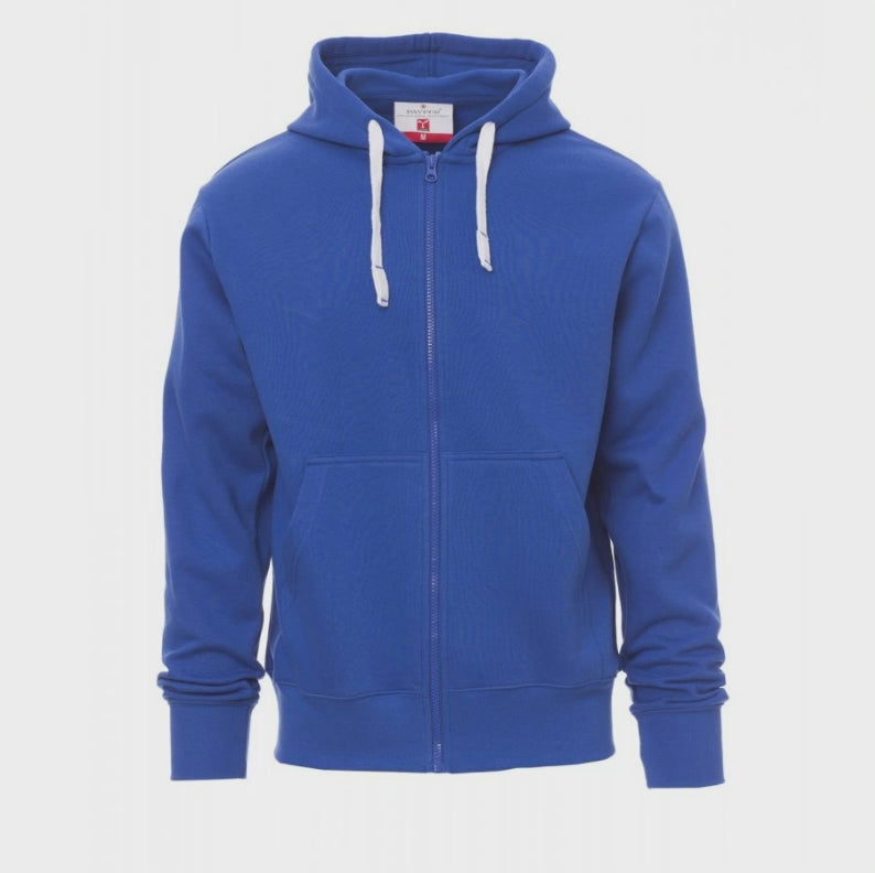 Carica e riproduci video in Gallery Viewer, Felpa da Uomo con cappuccio Zip Intera e tasche Invernale Payper Portland in Cotone Lavoro Sport Personalizzata
