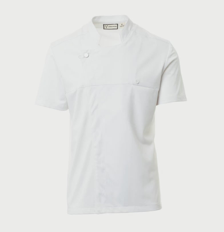 Carica e riproduci video in Gallery Viewer, Giacca chef manica corta doppio petto ultramesh traspirante Uomo Personalizzabile Payper Starlight Ultramesh
