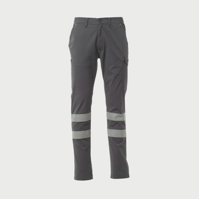 Carica e riproduci video in Gallery Viewer, Pantalone da Lavoro Estivo Stretch con Bande Rifrangenti Payper Power Stretch Summer Reflex
