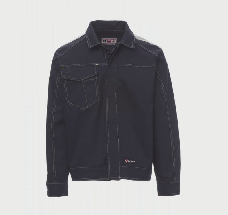 Carica e riproduci video in Gallery Viewer, Giacca Invernale 100% Cotone Inserti Riflettenti Personalizzabile Payper Safe Winter
