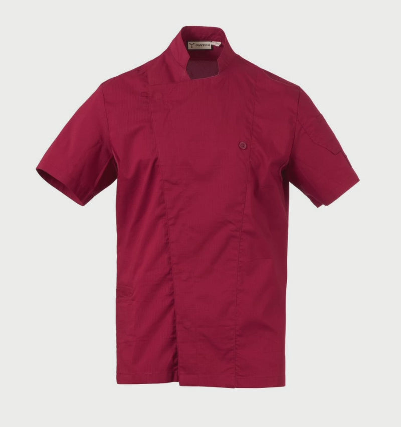 Carica e riproduci video in Gallery Viewer, Giacca chef manica corta doppio petto rete traspirante Personalizzabile Payper Starlight Mesh
