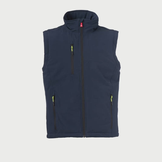 Gilet Softshell Imbottito 140g da Lavoro Uomo Impermeabile Personalizzabile Lavoro Payper Gale Vest Ultralite Pad 140