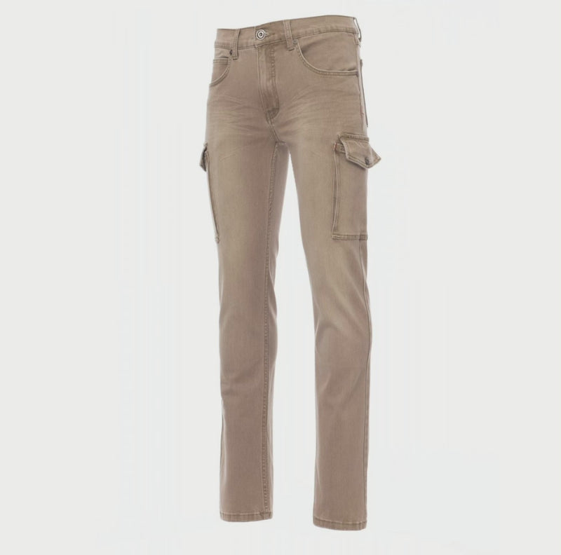 Carica e riproduci video in Gallery Viewer, Pantalone Uomo Jeans Stretch Multitasche Slim con Lock System Payper Hummer
