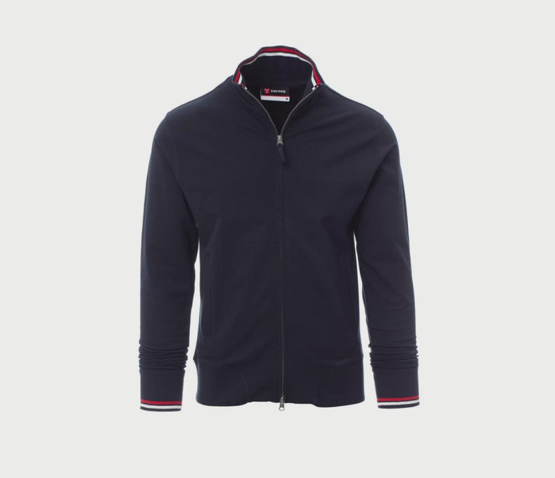Carica e riproduci video in Gallery Viewer, Felpa da Uomo Zip Intera in Cotone Stretch French Terry Payper Maverick 2.0
