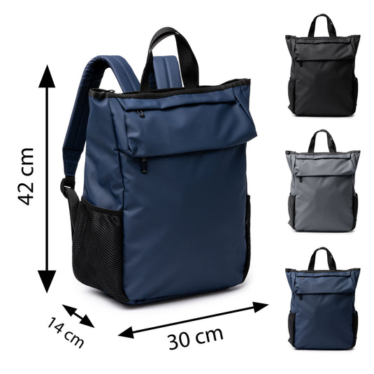 Zaino in Pelle PU con Pattina e Tasca PC Removibile 20 Litri STAMINA SEIDEL MO1777