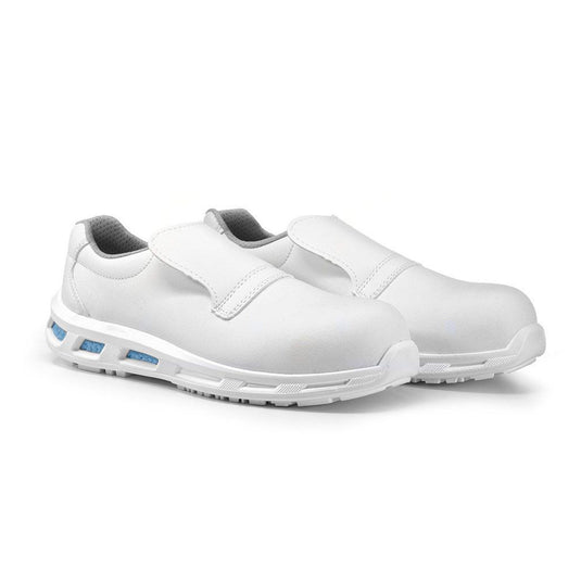 Scarpe antinfortunistiche bianche senza lacci leggere metal free S2 U-Power Blanco