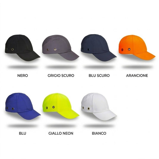 Caschetto da Lavoro Portwest PW59 Antiurto EN812 - Visiera 7cm